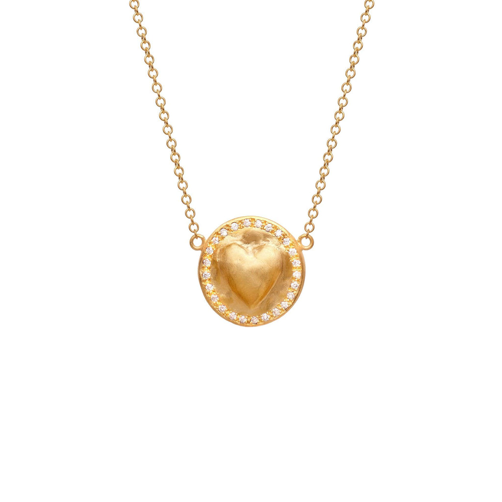 Coin Heart Necklace - Christina Alexiou Fine Jewelry