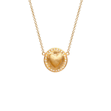 Coin Heart Necklace - Christina Alexiou Fine Jewelry