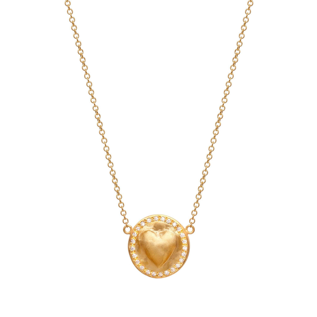Coin Heart Necklace - Christina Alexiou Fine Jewelry