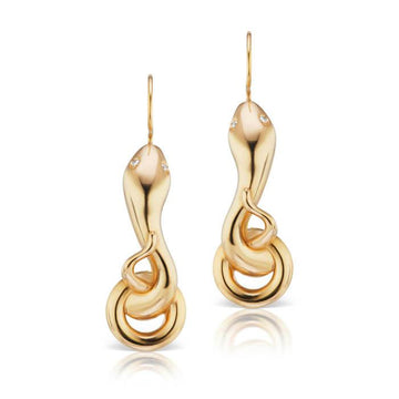 Large Snake Earrings - Christina Alexiou Fine Jewelry