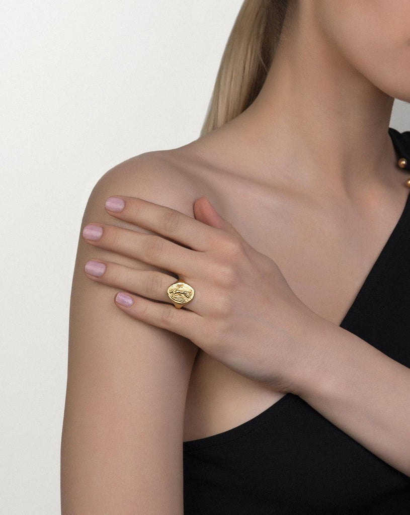 Niki Signet Ring - Christina Alexiou Fine Jewelry