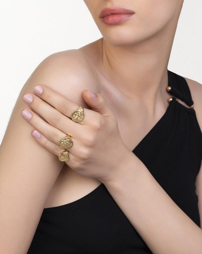 Palmyra Signet Ring - Christina Alexiou Fine Jewelry