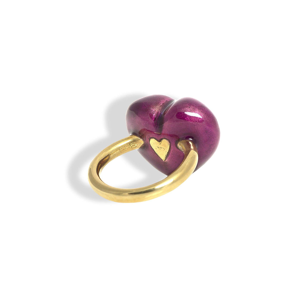 Purple Bubble Heart Ring - Christina Alexiou Fine Jewelry