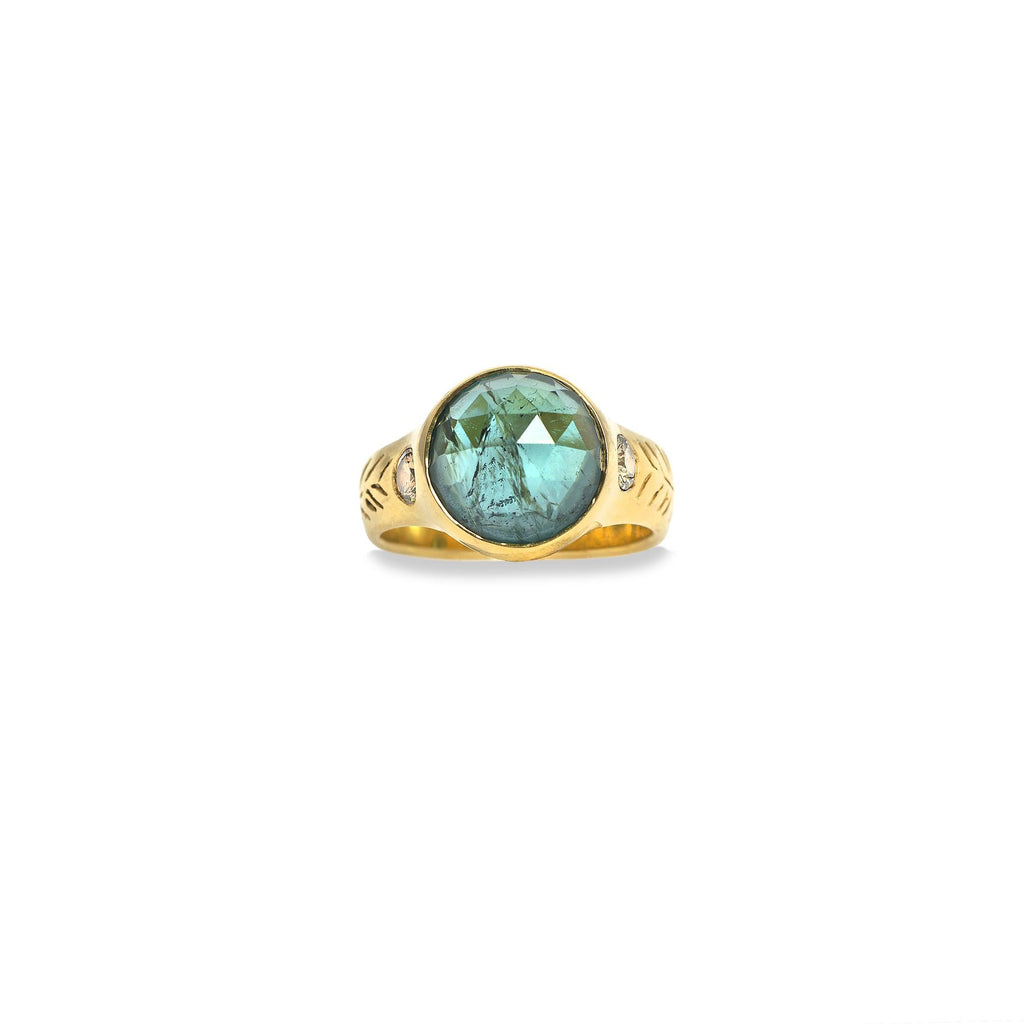 Round Olive Branch Ring - Christina Alexiou Fine Jewelry