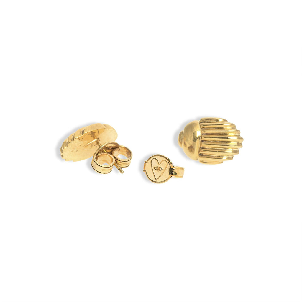 Scarabeus Studs - Christina Alexiou Fine Jewelry
