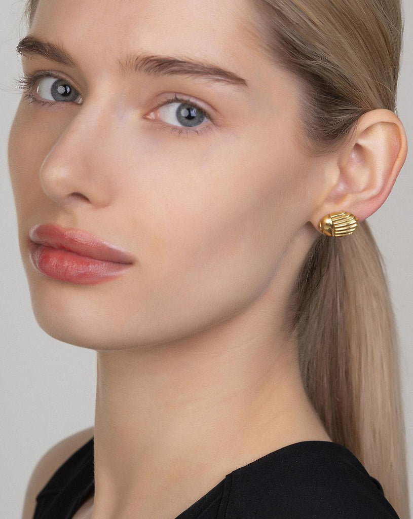 Scarabeus Studs - Christina Alexiou Fine Jewelry