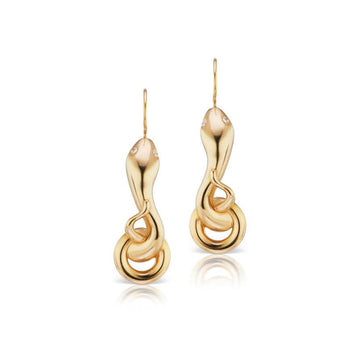 Small Snake Earrings - Christina Alexiou Fine Jewelry