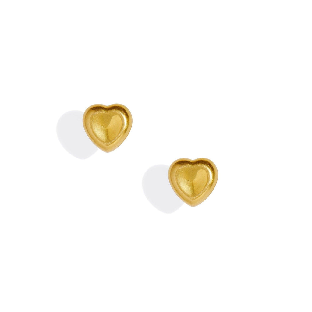 Agape Heart Studs - Christina Alexiou Fine Jewelry