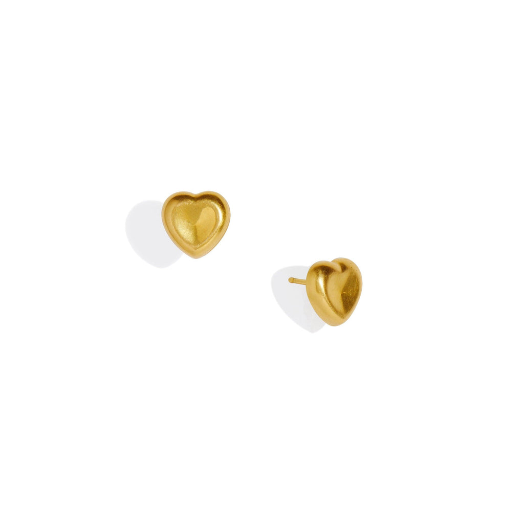 Agape Heart Studs - Christina Alexiou Fine Jewelry