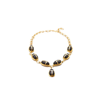 Agate Scarab Necklace - Christina Alexiou Fine Jewelry