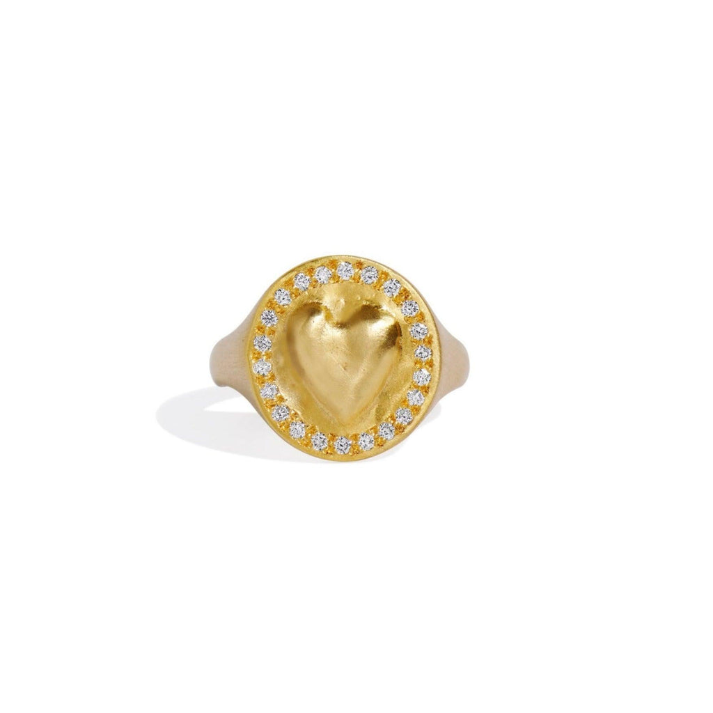 Coin Heart Ring - Christina Alexiou Fine Jewelry