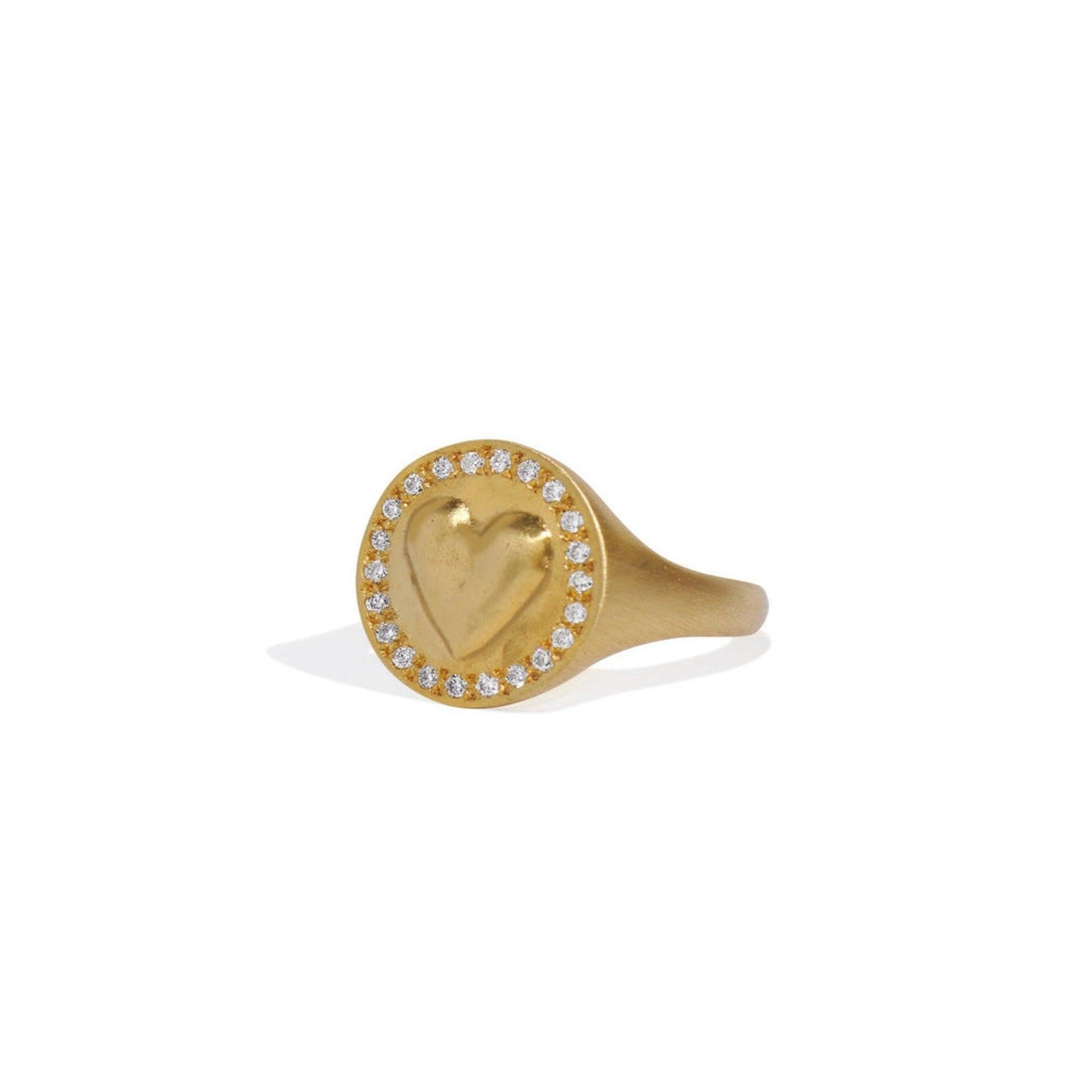 Coin Heart Ring - Christina Alexiou Fine Jewelry