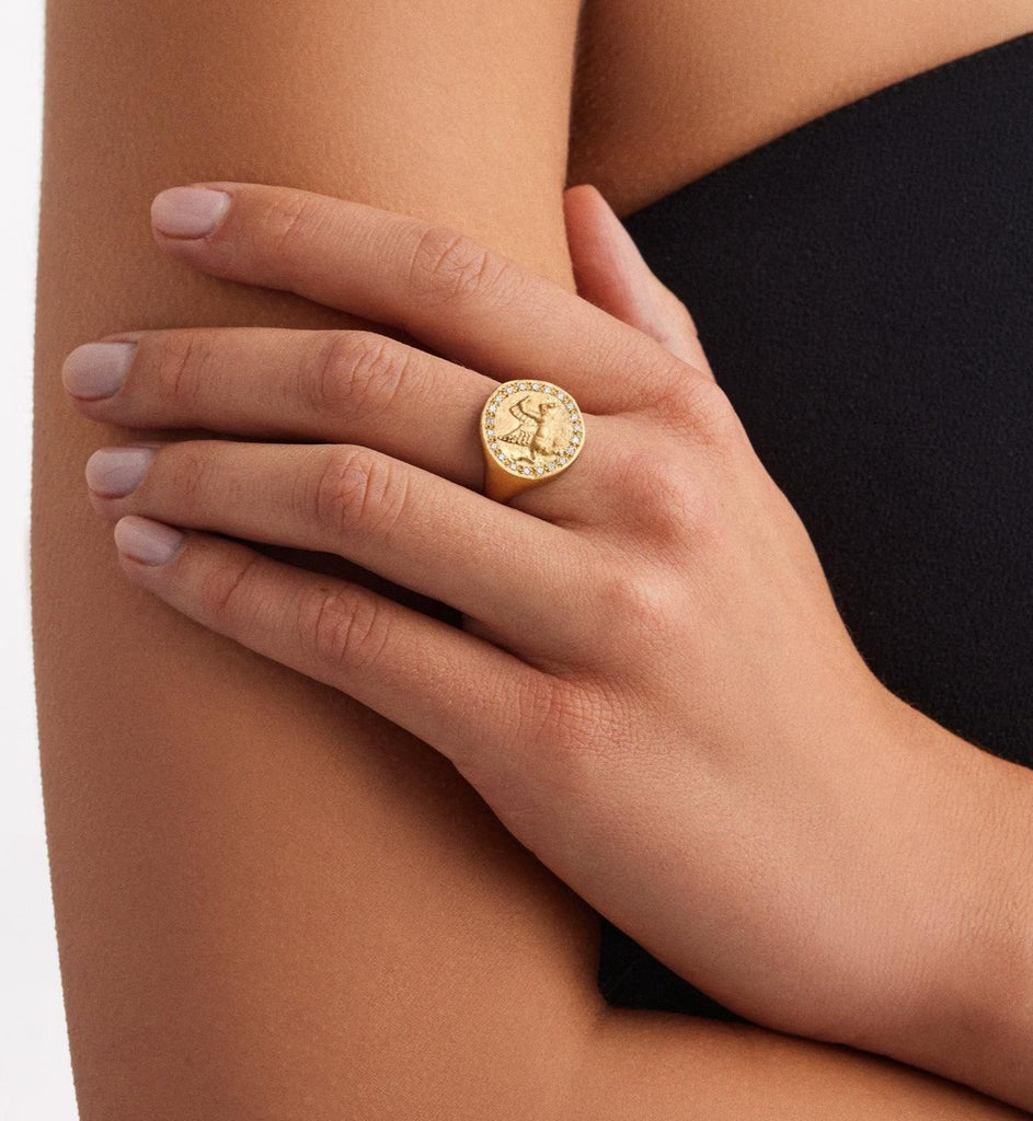 Coin Pegasus Ring - Christina Alexiou Fine Jewelry