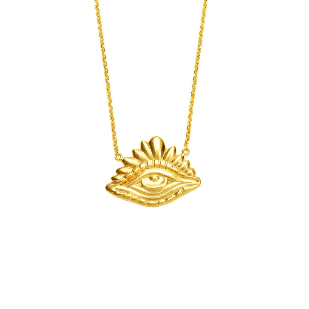 Crown Protective Eye Necklace - Christina Alexiou Fine Jewelry
