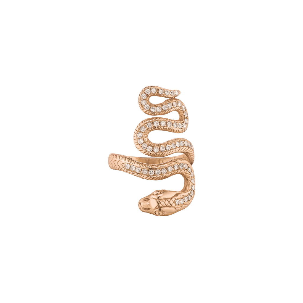 Diamond Snake Ring - Christina Alexiou Fine Jewelry