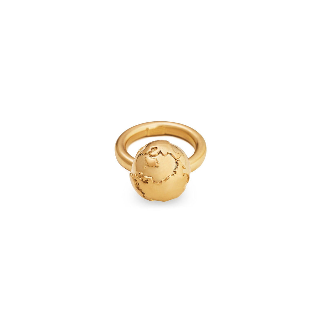 Earth Dangle Ring - Christina Alexiou Fine Jewelry