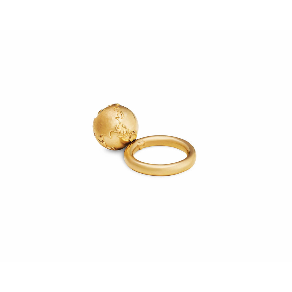 Earth Dangle Ring - Christina Alexiou Fine Jewelry