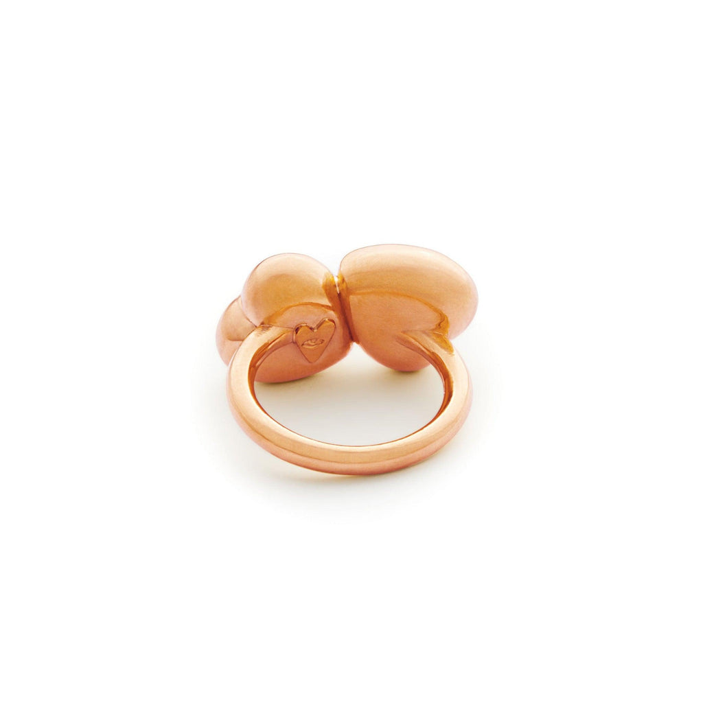 Embracing Double Agape Heart Ring - Christina Alexiou Fine Jewelry