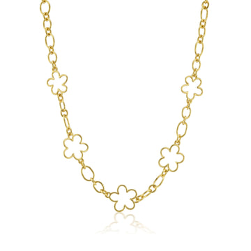 Flower Chain Necklace - Christina Alexiou Fine Jewelry