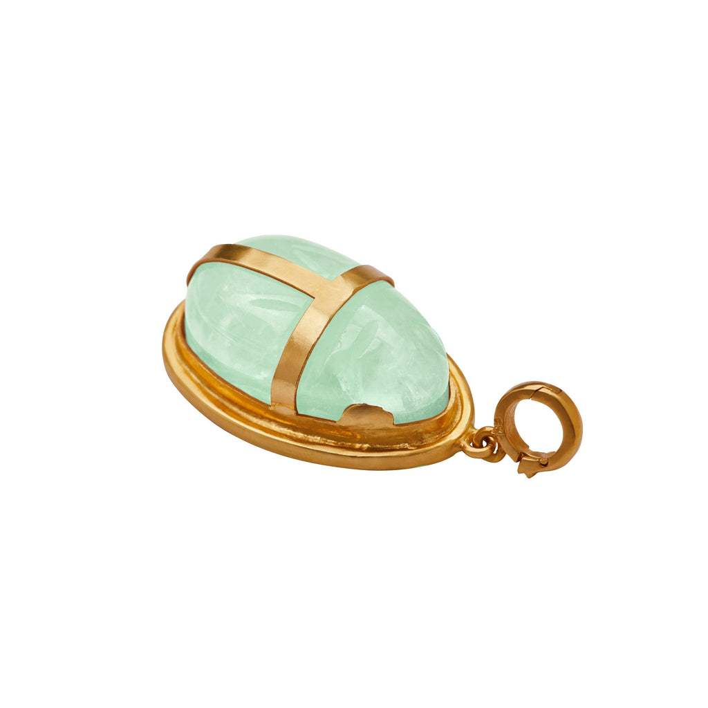 Green Quartz Scarab Pendant - Christina Alexiou Fine Jewelry