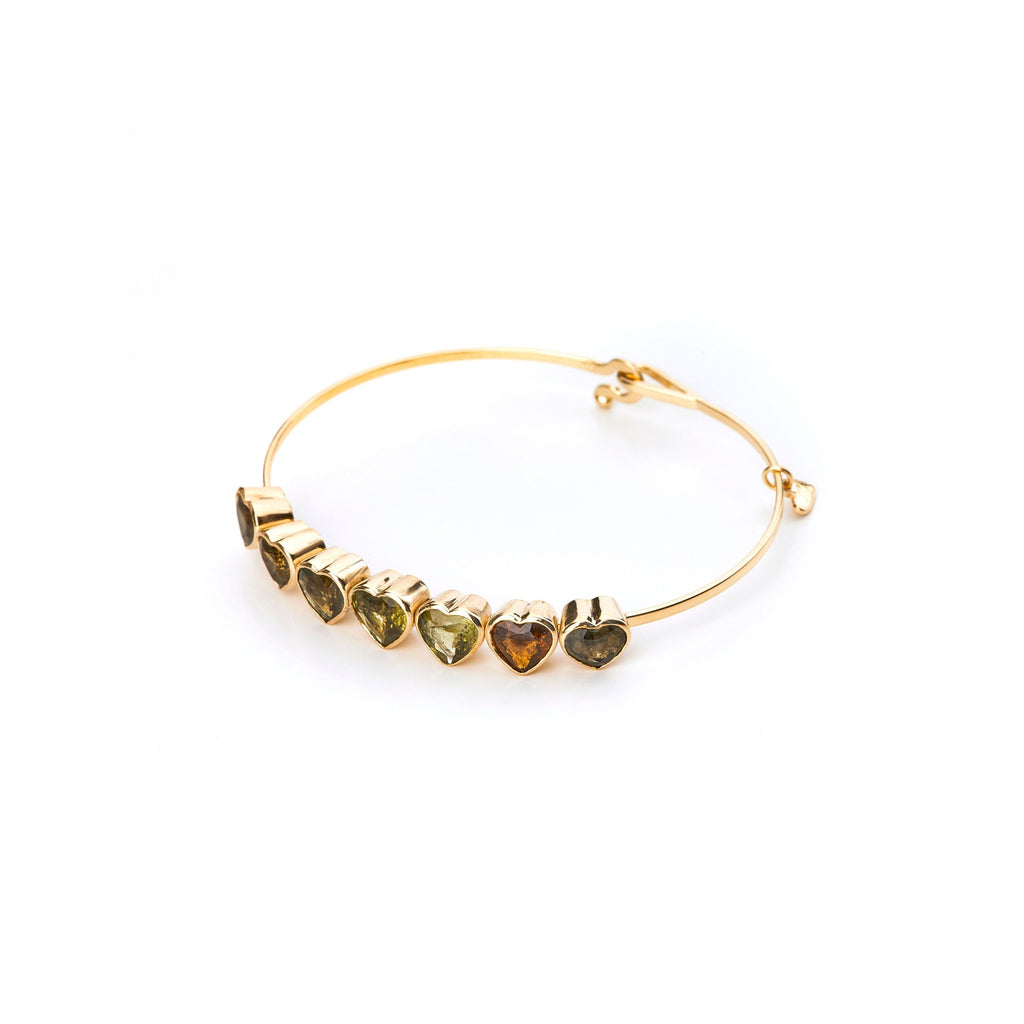 Green Tourmaline Heart Bracelet - Christina Alexiou Fine Jewelry