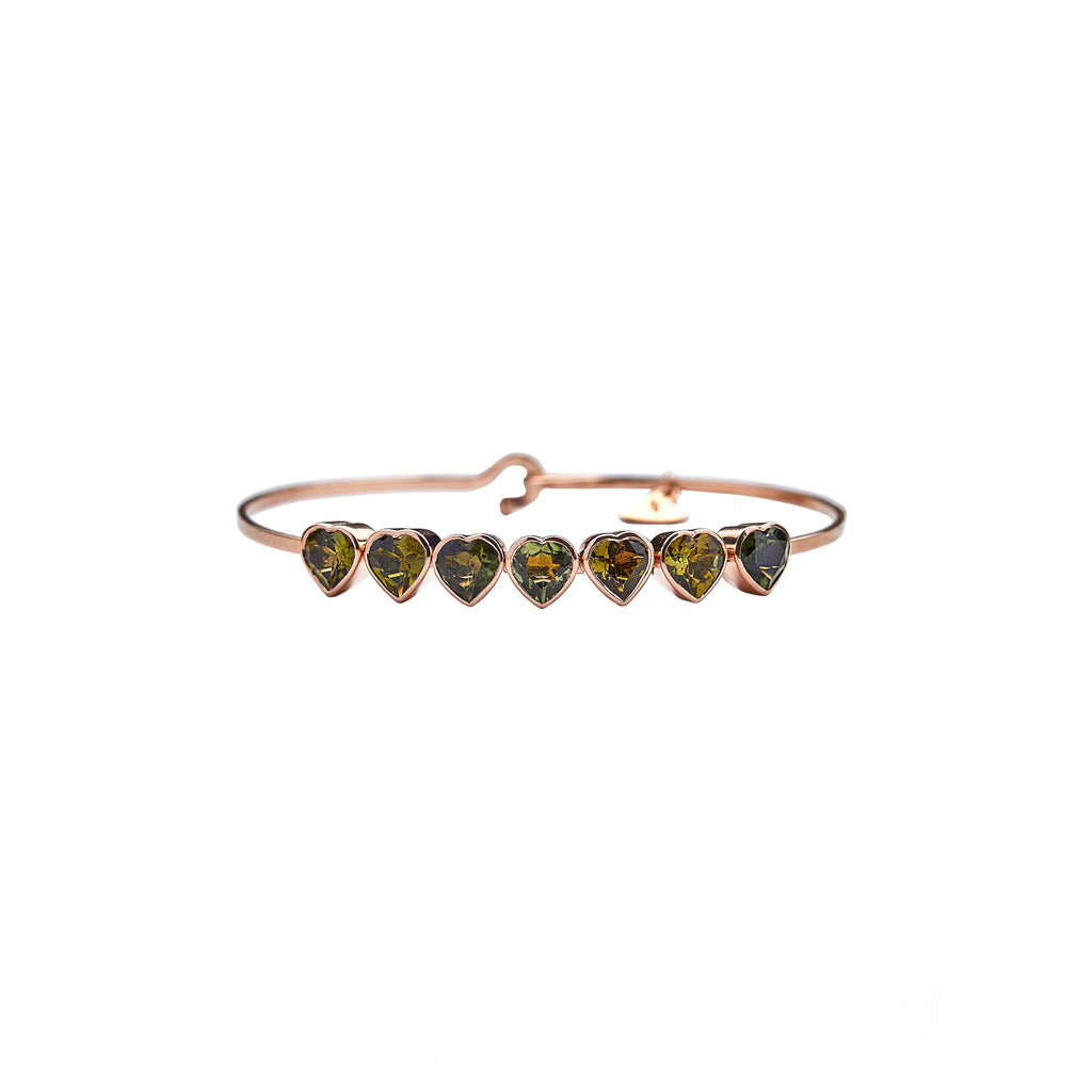 Green Tourmaline Heart Bracelet - Christina Alexiou Fine Jewelry