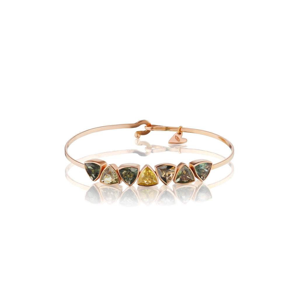 Green Tourmaline Trillion Bracelet - Christina Alexiou Fine Jewelry