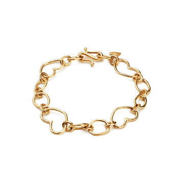 Heart Chain Bracelet - Christina Alexiou Fine Jewelry