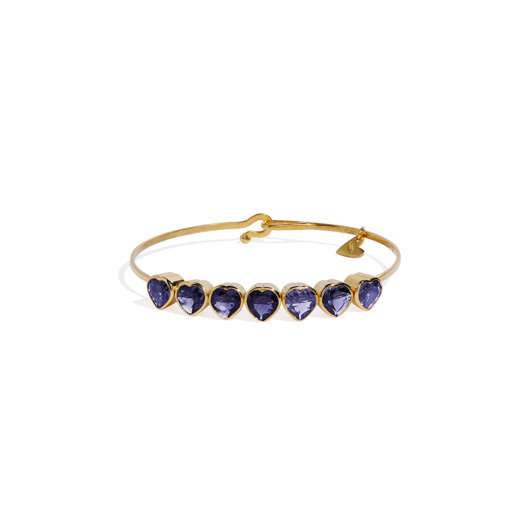 Iolite Heart Bracelet - Christina Alexiou Fine Jewelry