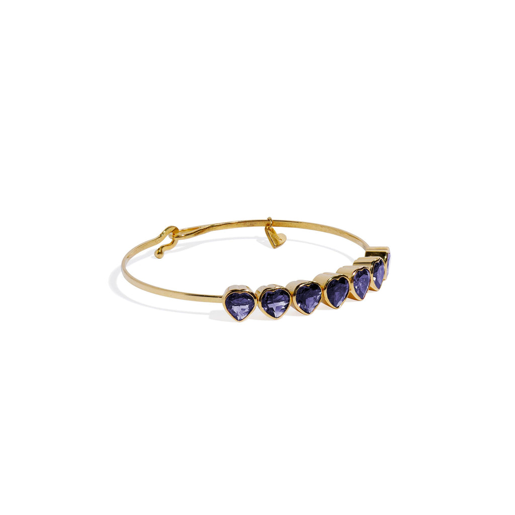 Iolite Heart Bracelet - Christina Alexiou Fine Jewelry