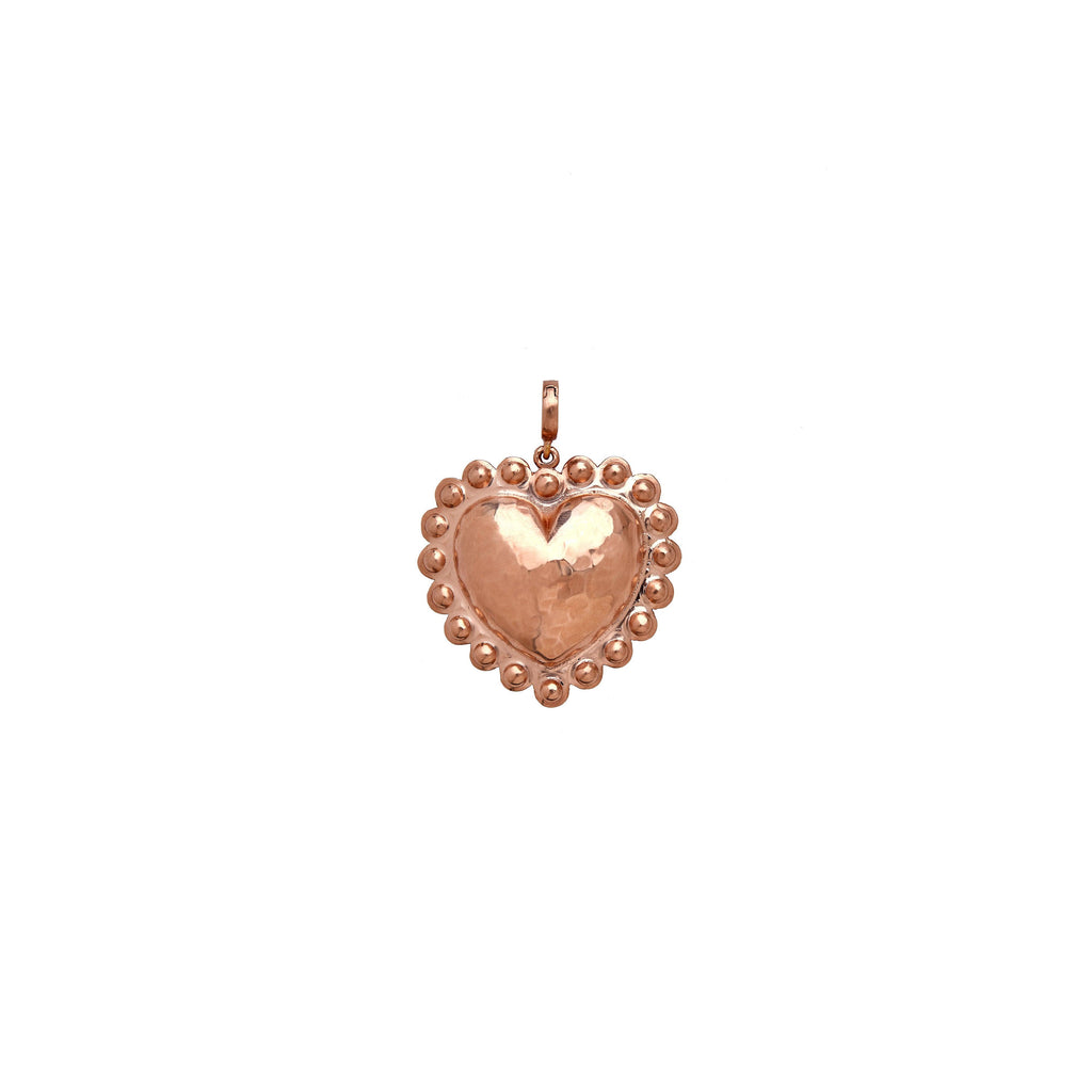 Large Dot Heart Charm - Christina Alexiou Fine Jewelry