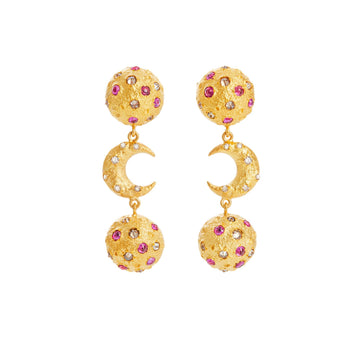 Lunar Eclipse Earrings - Christina Alexiou Fine Jewelry