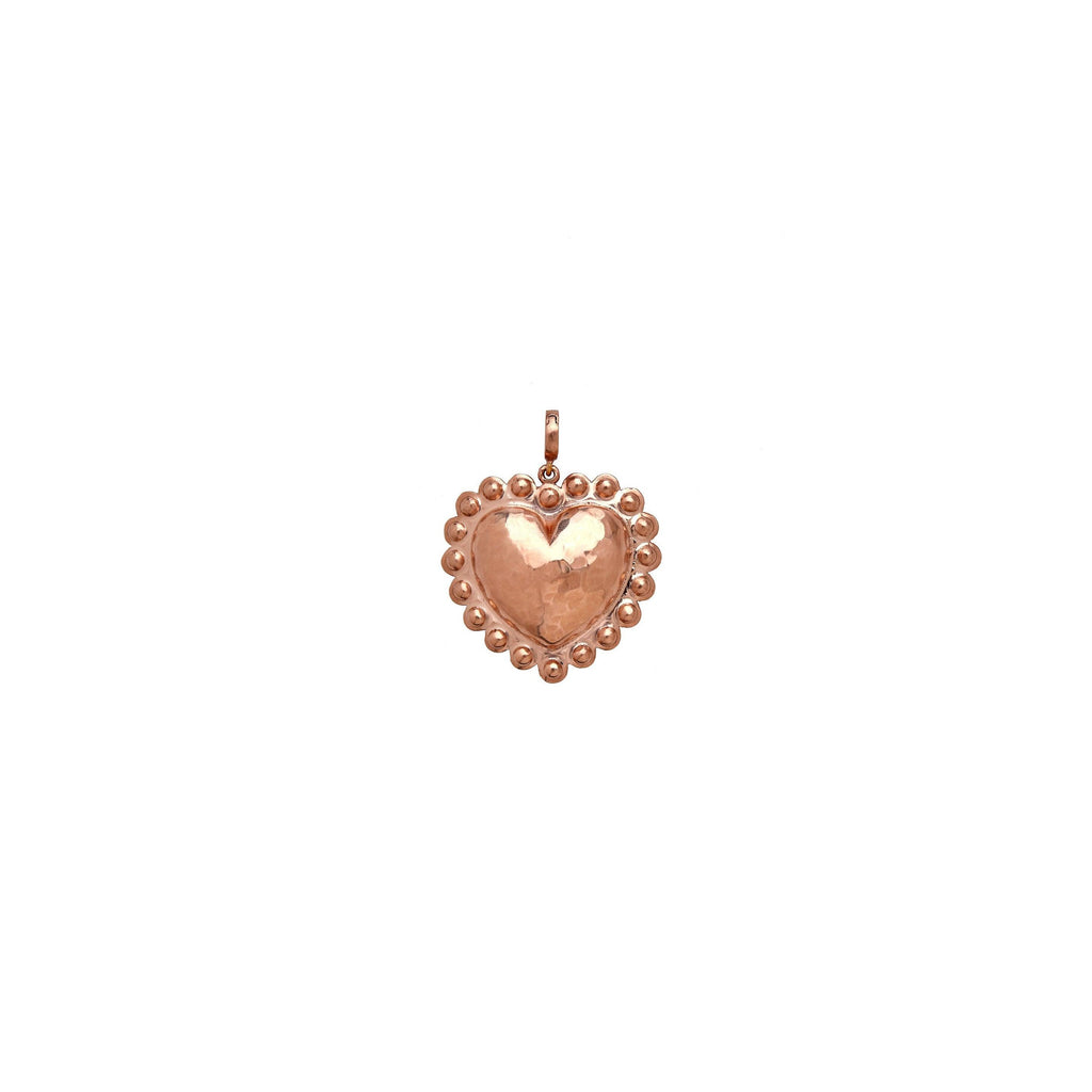 Medium Dot Heart Charm - Christina Alexiou Fine Jewelry