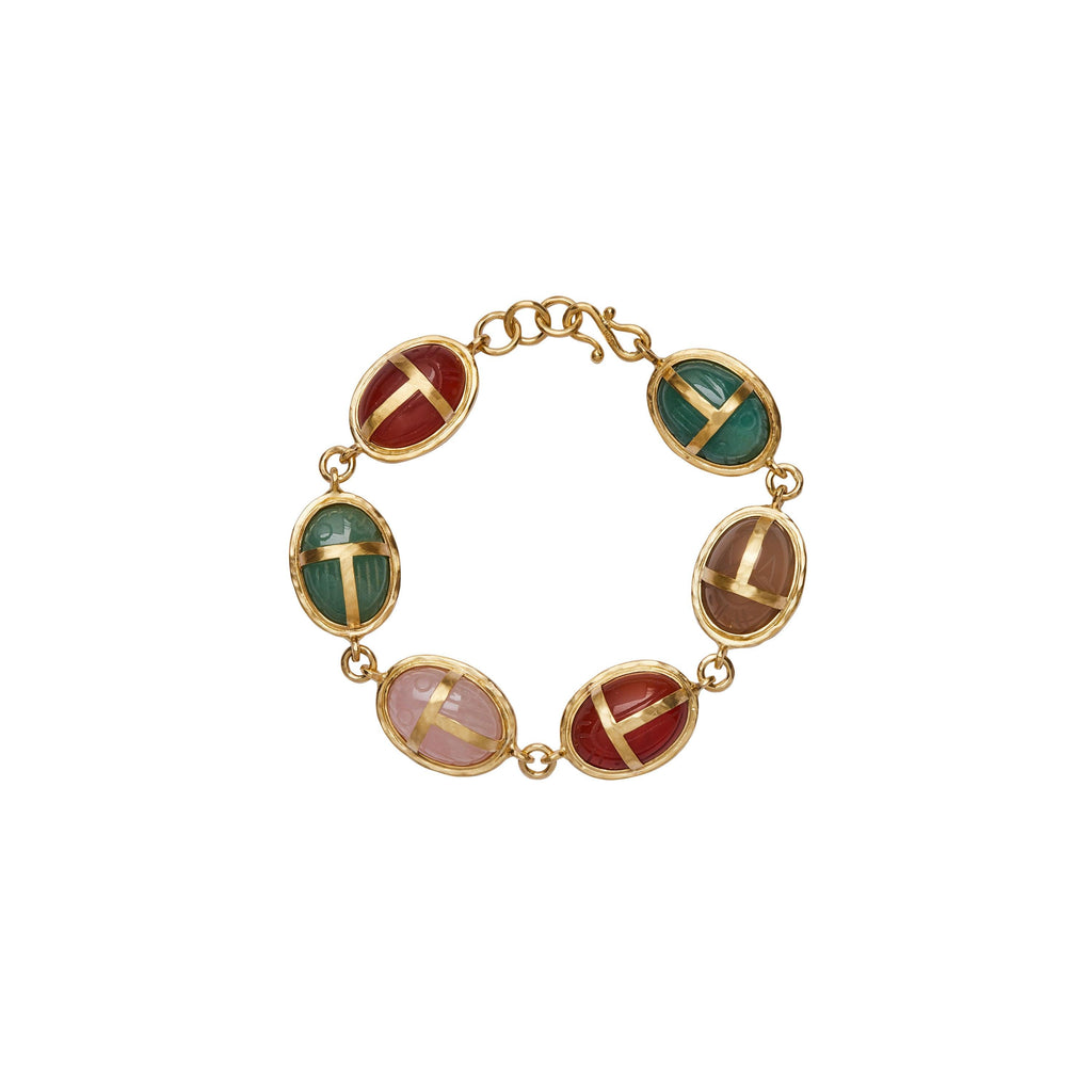 Multicolor Scarab Bracelet - Christina Alexiou Fine Jewelry