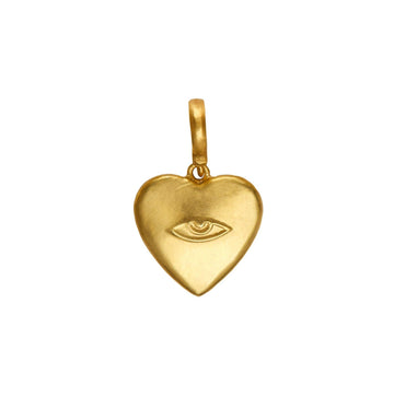 Protective Eye Heart Charm - Christina Alexiou Fine Jewelry