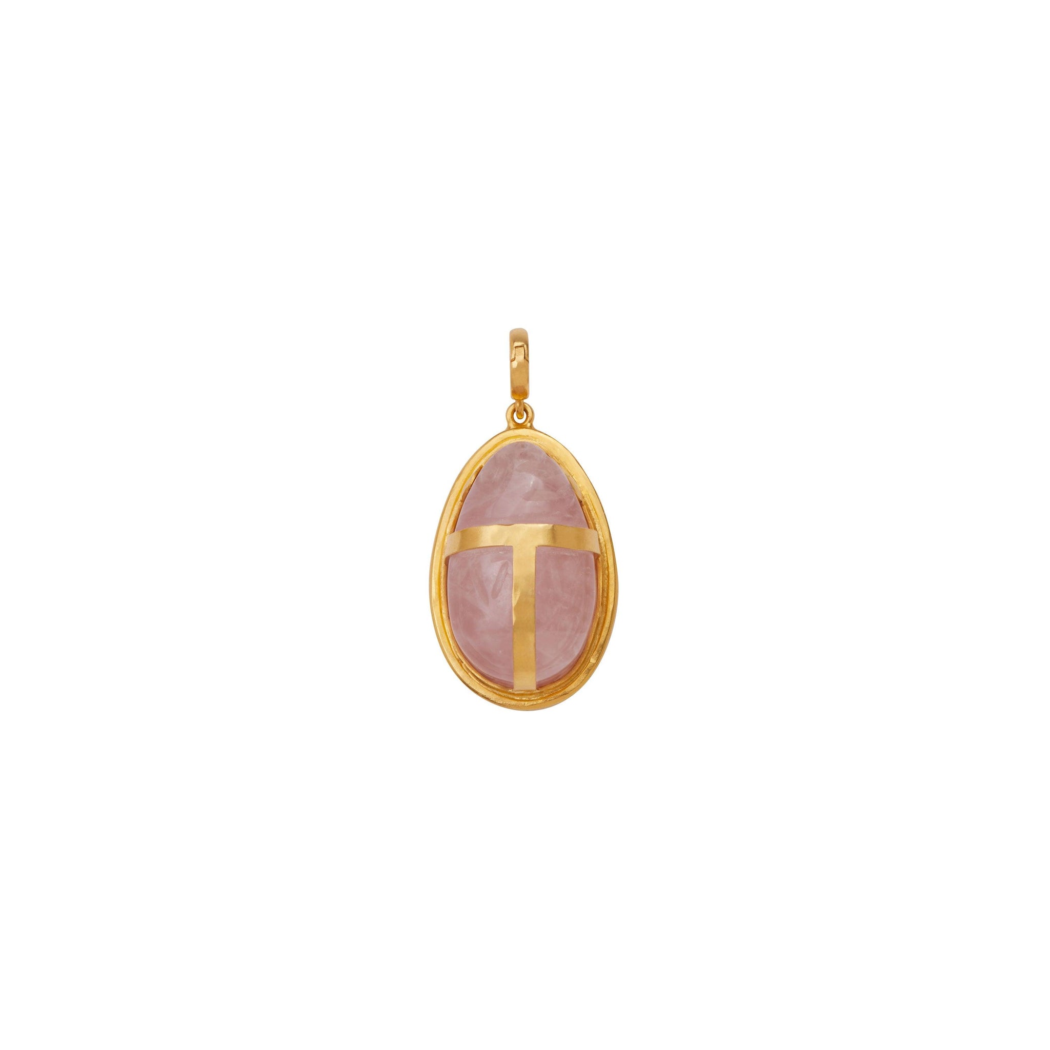 Rose Quartz Scarab Pendant