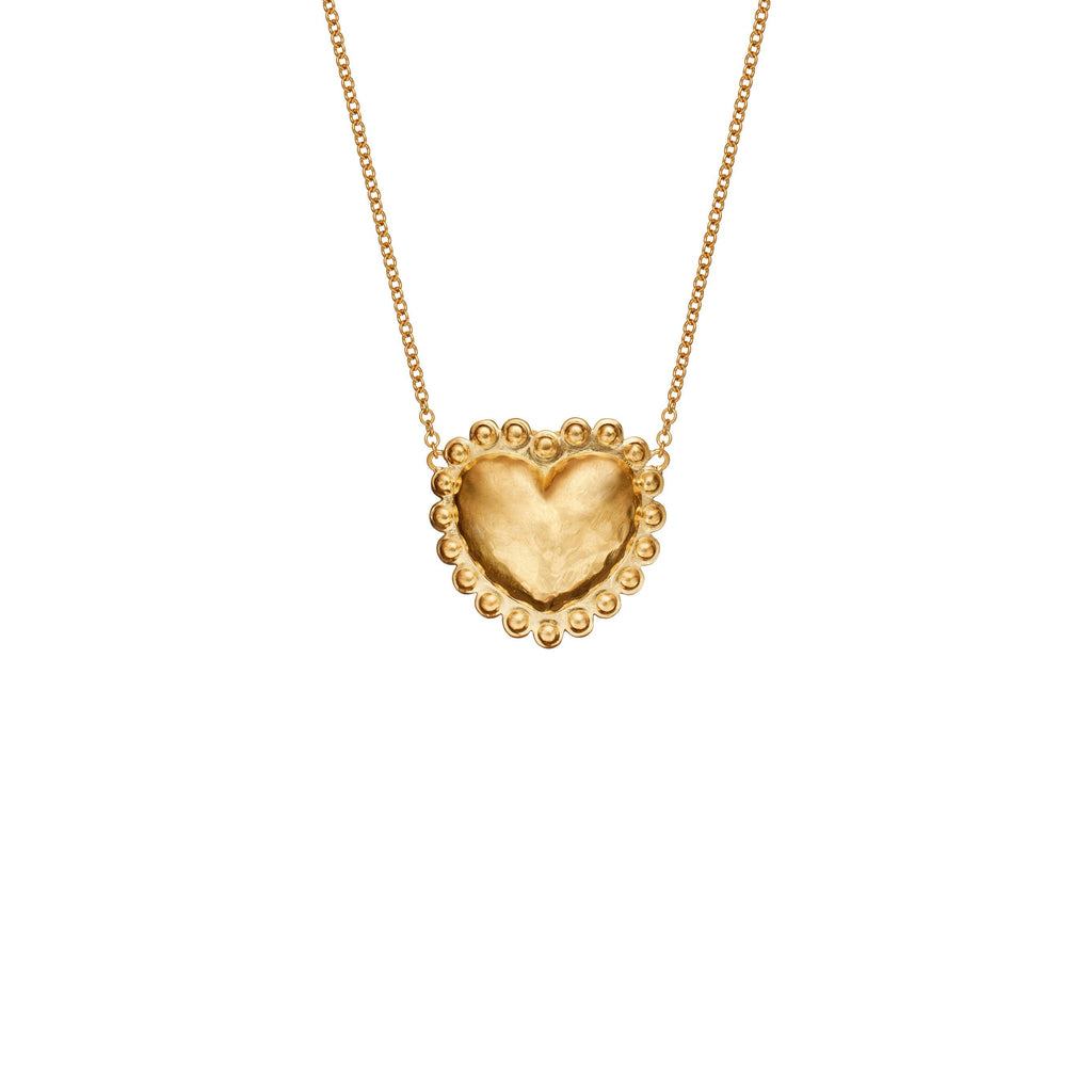 Small Dot Heart Necklace - Christina Alexiou Fine Jewelry