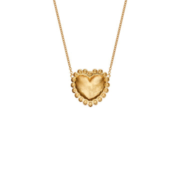 Small Dot Heart Necklace - Christina Alexiou Fine Jewelry