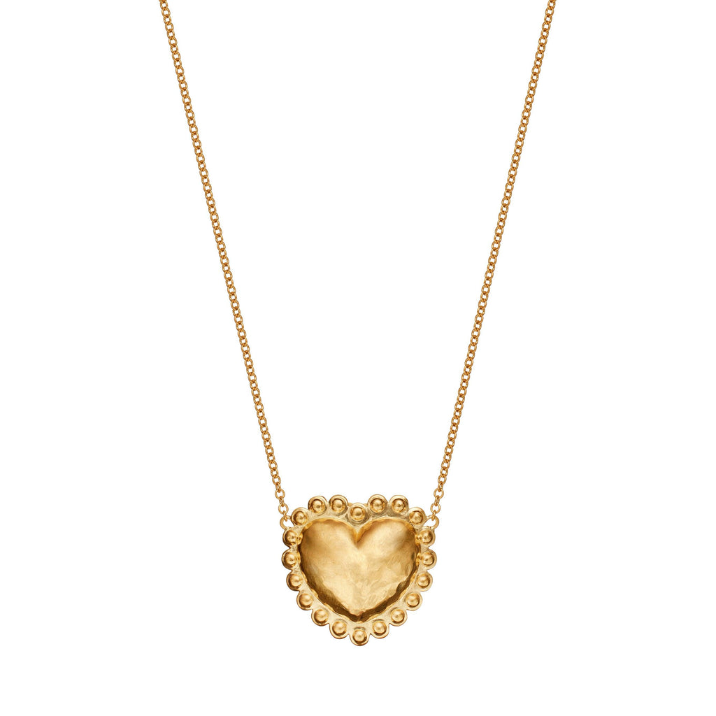 Small Dot Heart Necklace - Christina Alexiou Fine Jewelry