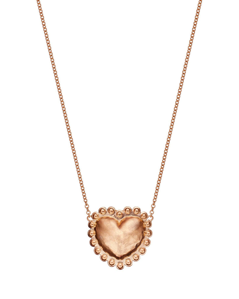 Small Dot Heart Necklace - Christina Alexiou Fine Jewelry