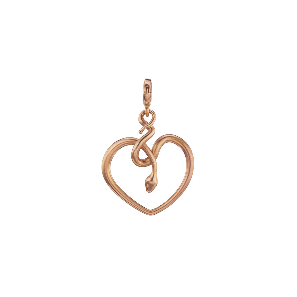 Snake Heart Charm - Christina Alexiou Fine Jewelry