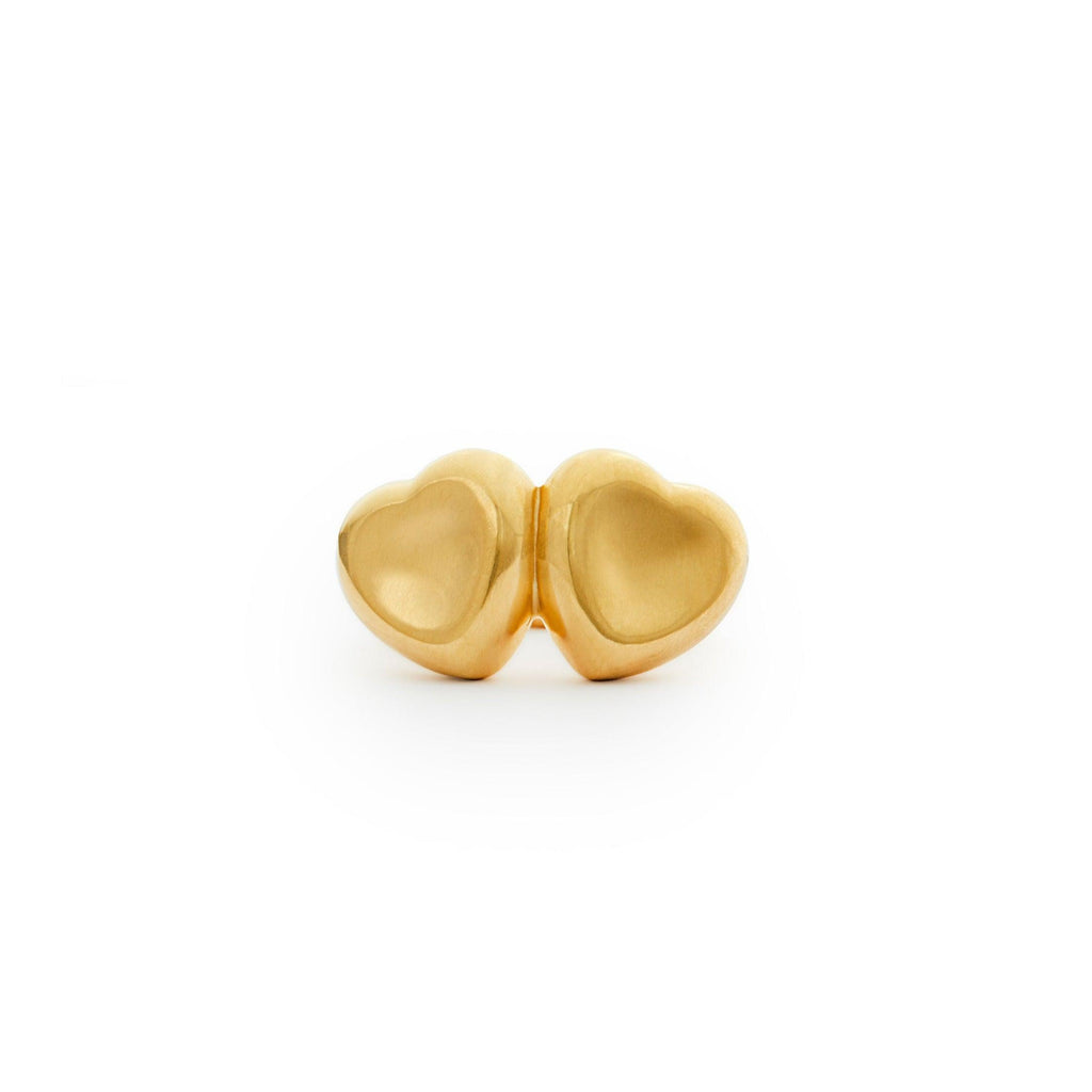 Stand by Me Double Agape Heart Ring - Christina Alexiou Fine Jewelry